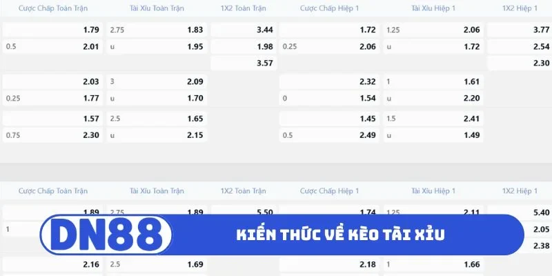 Kèo Tài Xỉu Là Gì? Mẹo Soi Kèo Chuẩn Xác Từ Chuyên Gia 1 Kiến thức về kèo tài xỉu