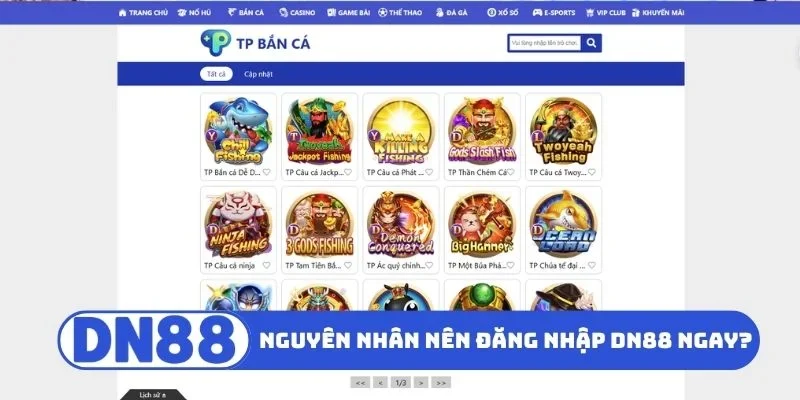 Đăng Nhập DN88 1 Nguyên nhân nên đăng nhập DN88 ngay?